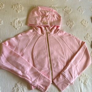 lululemon scuba hoodie - cropped w/ gold zipper 💖